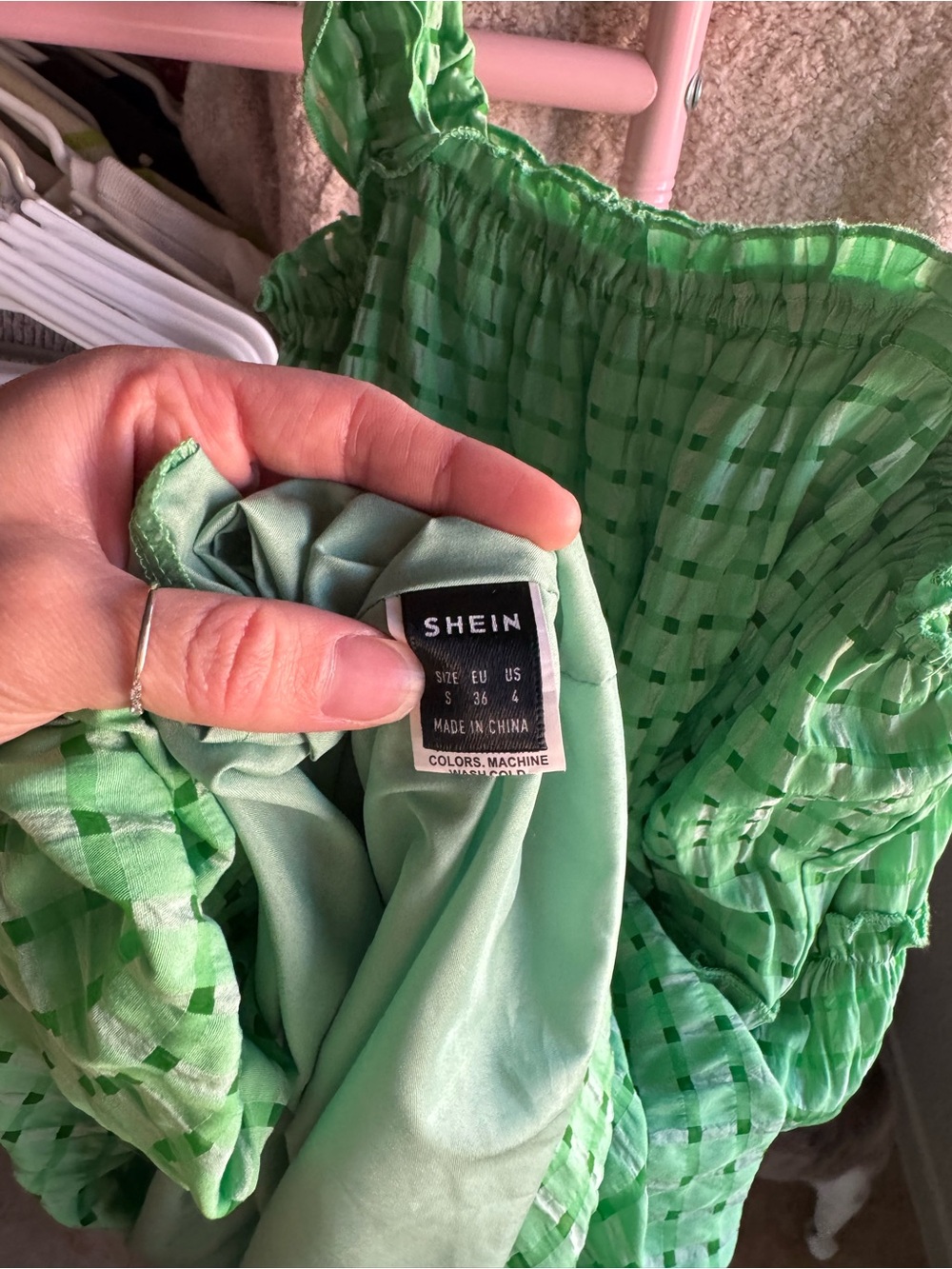 Green Ruffled Summer Dress - Picture 2 of 6